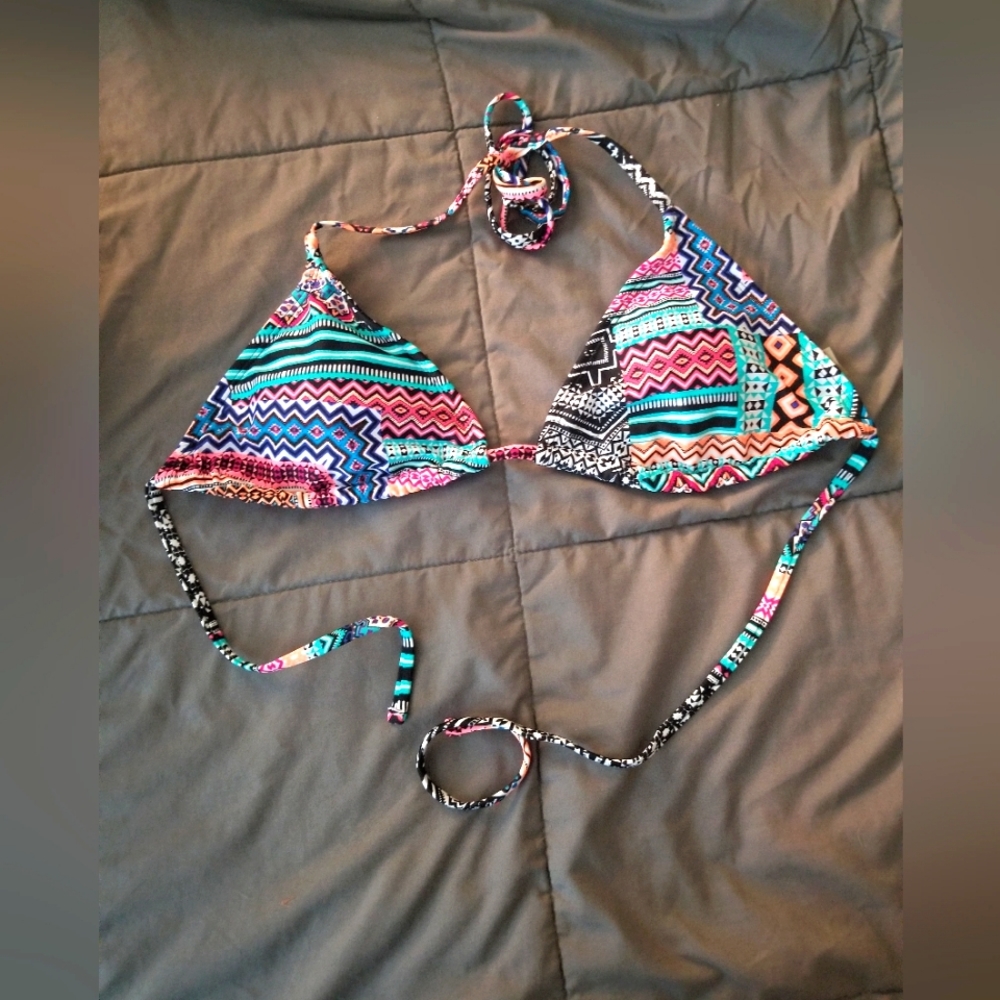 Express geometric bikini top Large